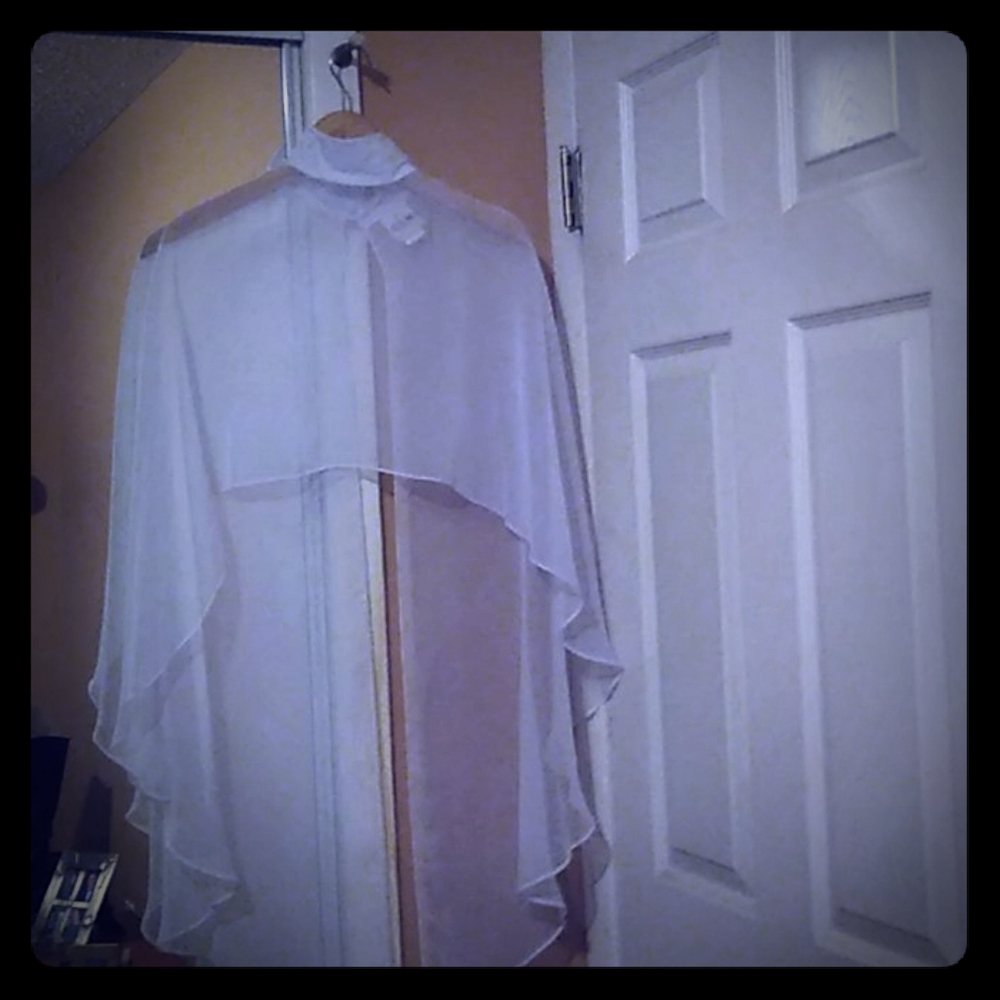 Sheer Dress Cape